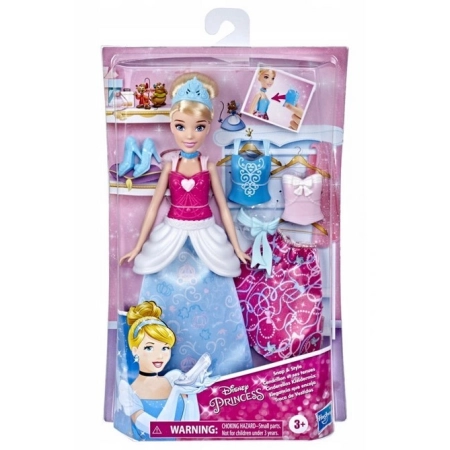 Lalka Disney Princess Kopciuszek + ubranka E9591